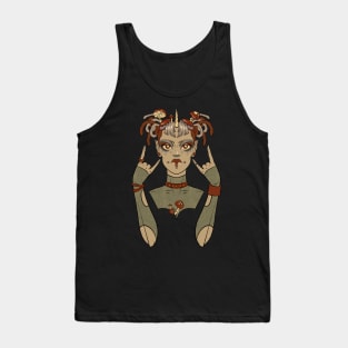 Pixie punk muted autumn cybergoth Tank Top